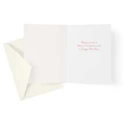 Rose and Holly Ornament Classic Boxed Christmas Cards - includes 15 cards & envelopes