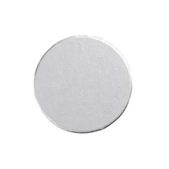 Round Luster Felt-Backed Coasters in Silver - 8 Per Box