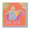 Royal Elephant Paper Luncheon Napkins in Orange - 20 Per Package