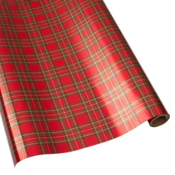 Royal Plaid Foil Gift Wrapping Paper - 30" x 6' Roll