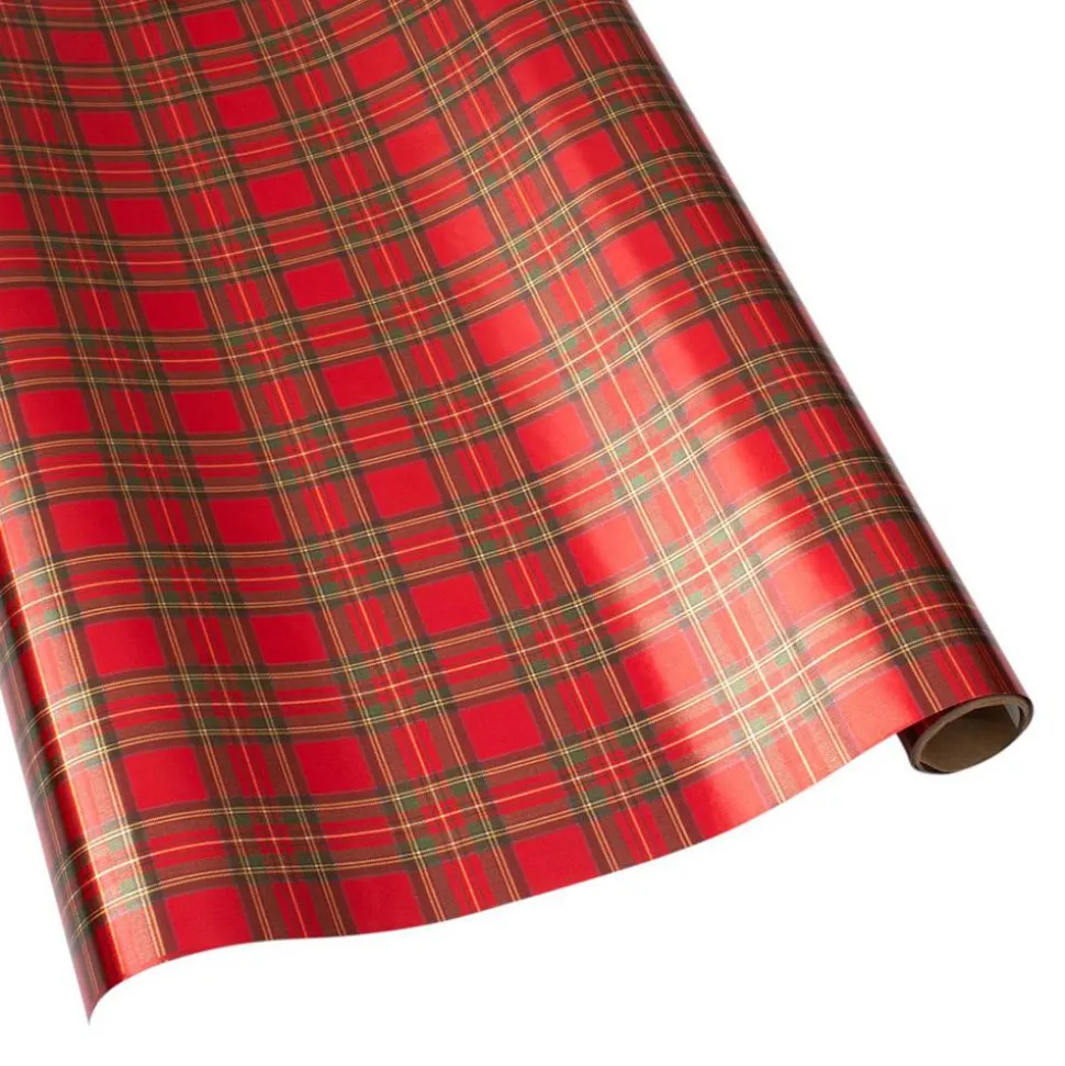 Royal Plaid Foil Gift Wrapping Paper - 30" x 6' Roll