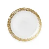 Rufolo Glass Salad Plate in Gold