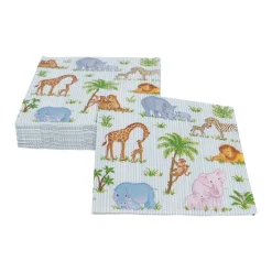 Safari Baby Cocktail Napkins - 20 Per Package