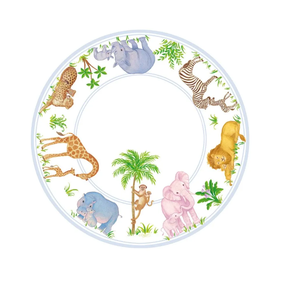 Safari Baby Paper Salad & Dessert Plates - 8 Per Package