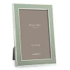 Sage Green Enamel 5" x 7" Picture Frame with Silver Trim - 1 Each