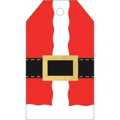 Santa Costume Classic Foil Gift Tags - 4 Per Package