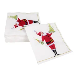 Santa Serving Drinks Cocktail Napkins - 20 Per Package