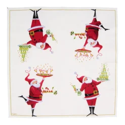 Santa Serving Drinks Cocktail Napkins - 20 Per Package