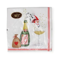 Santa Splash Cocktail Napkins - 20 Per Package