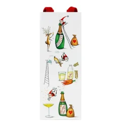 Santa Splash Wine & Bottle Gift Bag - 1 Each