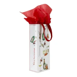 Santa Splash Wine & Bottle Gift Bag - 1 Each
