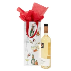 Santa Splash Wine & Bottle Gift Bag - 1 Each
