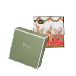 Santa's Bar Boxed Cocktail Napkins - includes 12 Boxed Cocktail Napkins