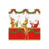 Santa's Bar Cocktail Napkins - includes 20 Cocktail Napkins