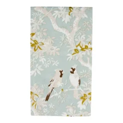 Scenic Songbirds Celadon Guest Towel Napkins - 15 Per Package
