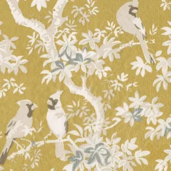 Scenic Songbirds Gold & Ivory Dinner Napkins - 20 Per Package
