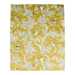 Scenic Songbirds Gold & Ivory Guest Towel Napkins - 15 Per Package