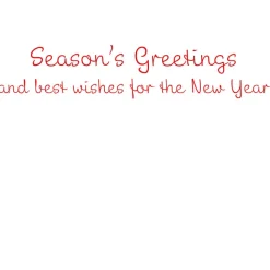 Season's Greetings Of Greenery Personalized Christmas Cards