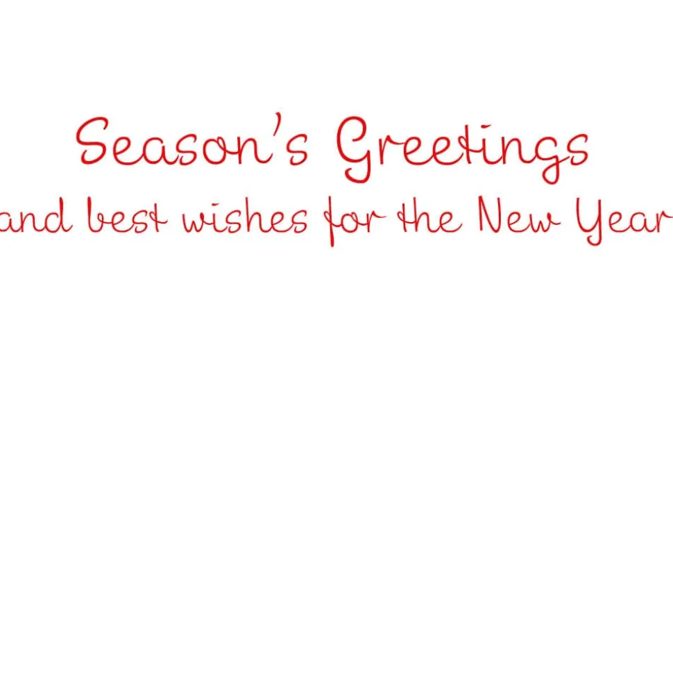 Season's Greetings Of Greenery Personalized Christmas Cards