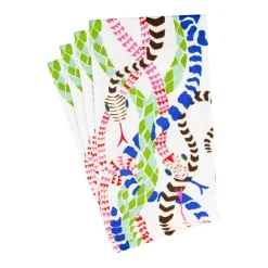 Serpentine White Guest Towel Napkins - 15 Per Package