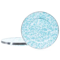 Set of 4 Sea Glass Dinner Plates