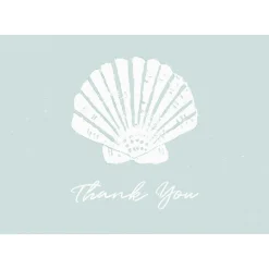 Seychelles Aqua Thank You Notes - 8 Note Cards And Envelopes