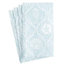 Seychelles Paper Guest Towel Napkins in Aqua - 15 Per Package