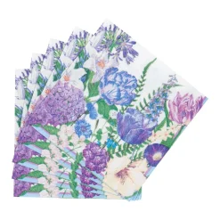 Shades Of Blue Cocktail Napkins - 20 Per Package