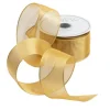 Sheer Gold Wired Ribbon - 9 Yard Spool