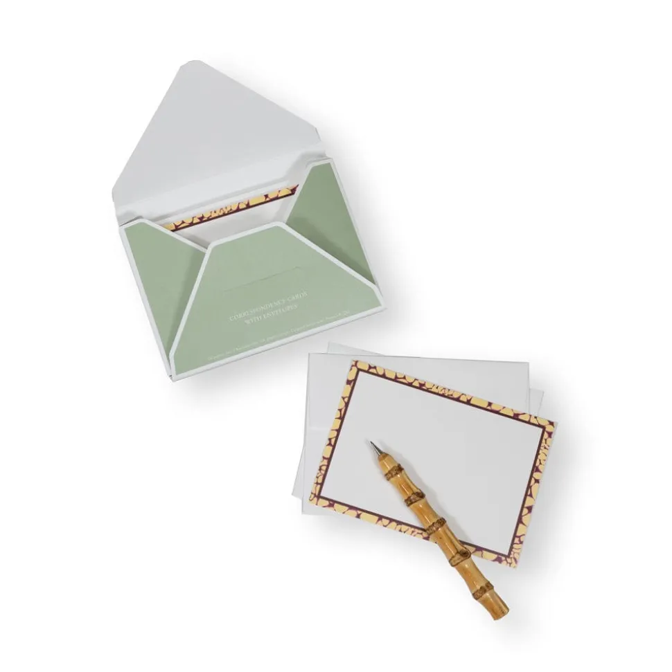 Shell Texture Border Correspondence Cards - 12 Per Package