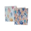 Shell Toile Assorted Boxed Note Cards - 10 Note Cards & 10 Envelopes