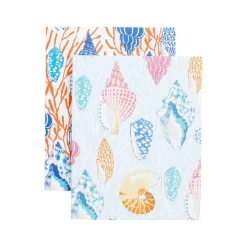 Shell Toile Assorted Boxed Note Cards - 10 Note Cards & 10 Envelopes
