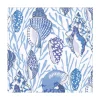 Shell Toile Luncheon Napkins in Blue - 20 Per Package