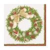 Shell Wreath Paper Luncheon Napkins in Ivory - 20 Per Package