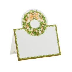 Shell Wreath Place Cards Die Cut Package 8 In