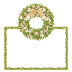 Shell Wreath Place Cards Die Cut Package 8 In