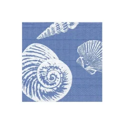 Shells Ocean Blue Cocktail Napkin - package of 20
