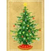 Shining Christmas Tree Small Boxed Christmas Cards - includes 15 cards & envelopes