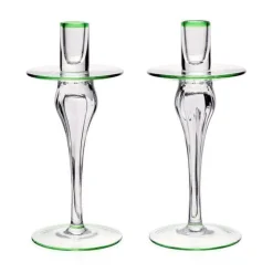 Siena Candlesticks in Green - One Pair
