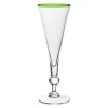 Siena Champagne Flute in Green