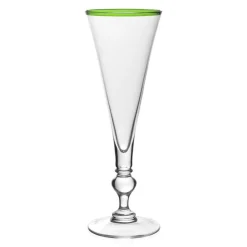 Siena Champagne Flute in Green