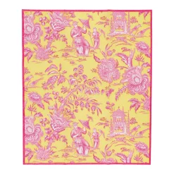 Silk Road Toile Chartreuse Guest Towel Napkins - 15 Per Package