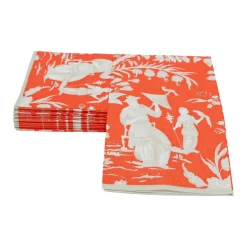 Silk Road Toile Mandarin Guest Towel Napkins - 15 Per Package