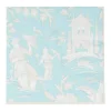 Silk Road Toile Robin's Egg Luncheon Napkins - 20 Per Package