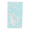 Silk Road Toile Robin's Egg Guest Towel Napkins - 15 Per Package