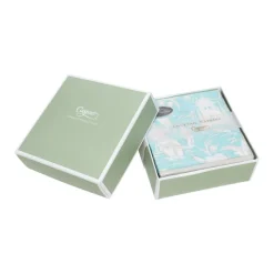 Silk Road Toile Robin's Egg Boxed Cocktail Napkins - 40 Per Box
