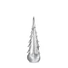Silver Leaf Evergreen Glass Tree 14" - 1 Each