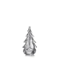Silver Leaf Evergreen Glass Tree 6" - 1 Each