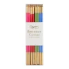 Slim Birthday Candles in Mixed Brights - 16 Candles Per Package