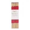 Slim Birthday Candles in Red & Gold - 16 Candles Per Package